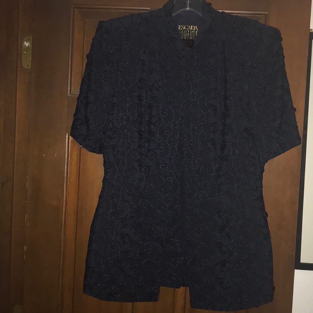 Escada blue Top and skirt
